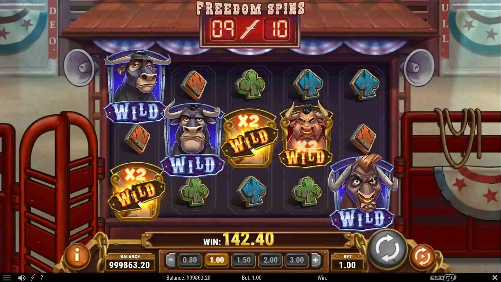 Step into the thrilling world of the Wild West, where the
excitement of the rodeo comes alive with every spin. Bull in Rodeo Slot